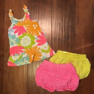 Summer lovin’ ☀️🏖 Carter’s tank and bloomer set